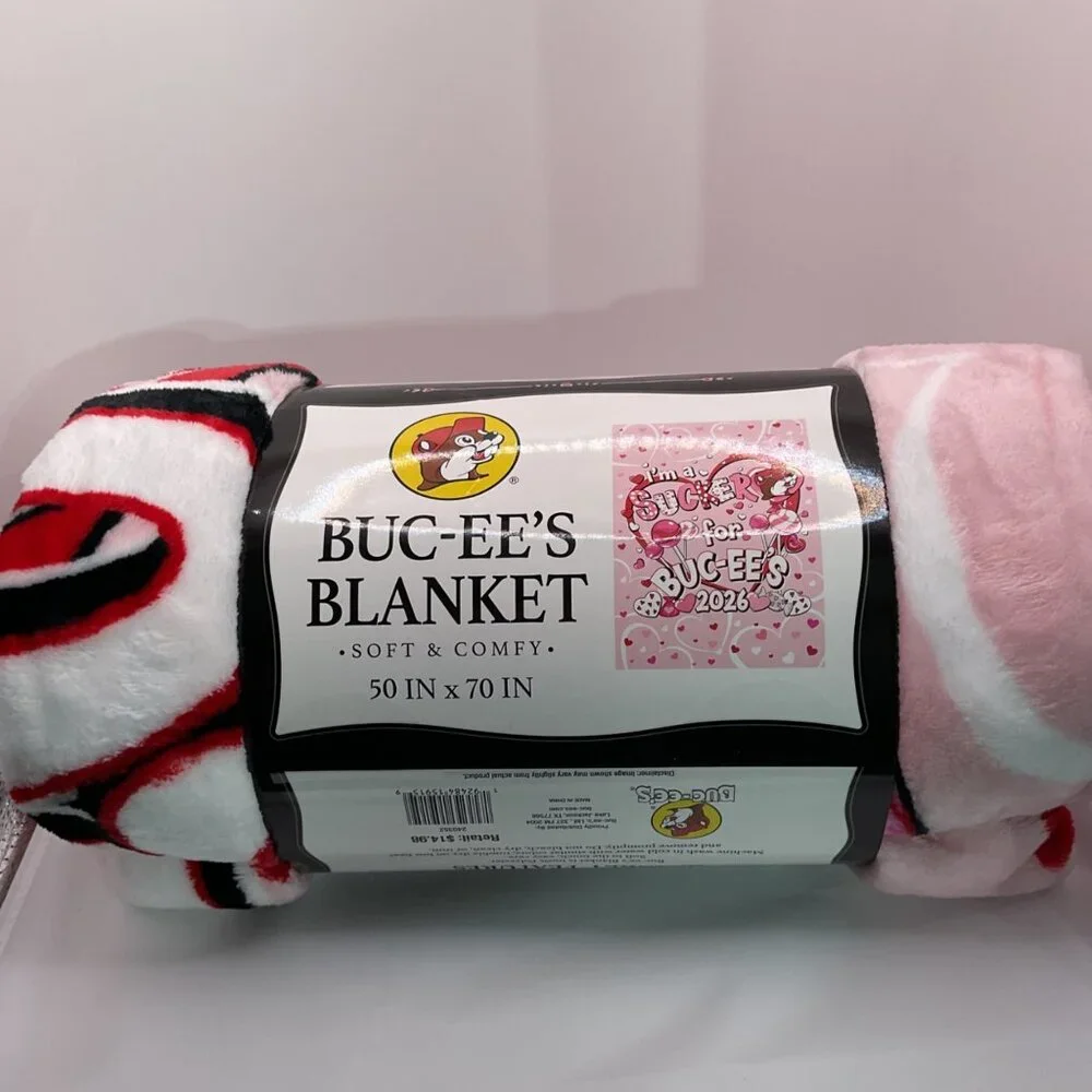Buc-Ees Valentine 2026 Sucker Limited Edition Soft Throw Blanket 50x70 Inch
